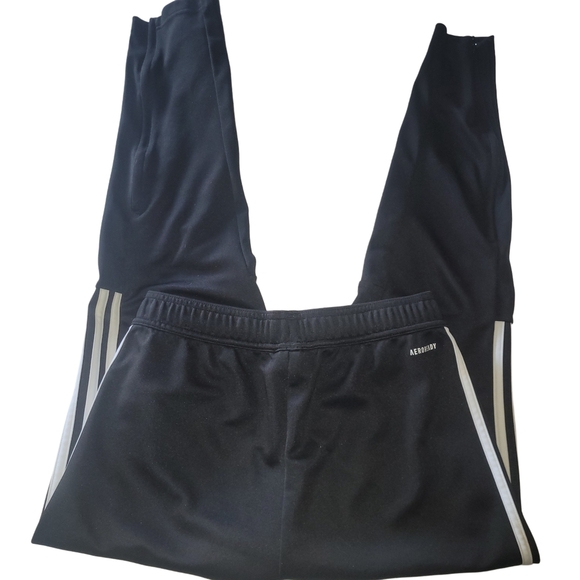 Adidas Black Primegreen Track Pants Youth Sz.L - Picture 2 of 4